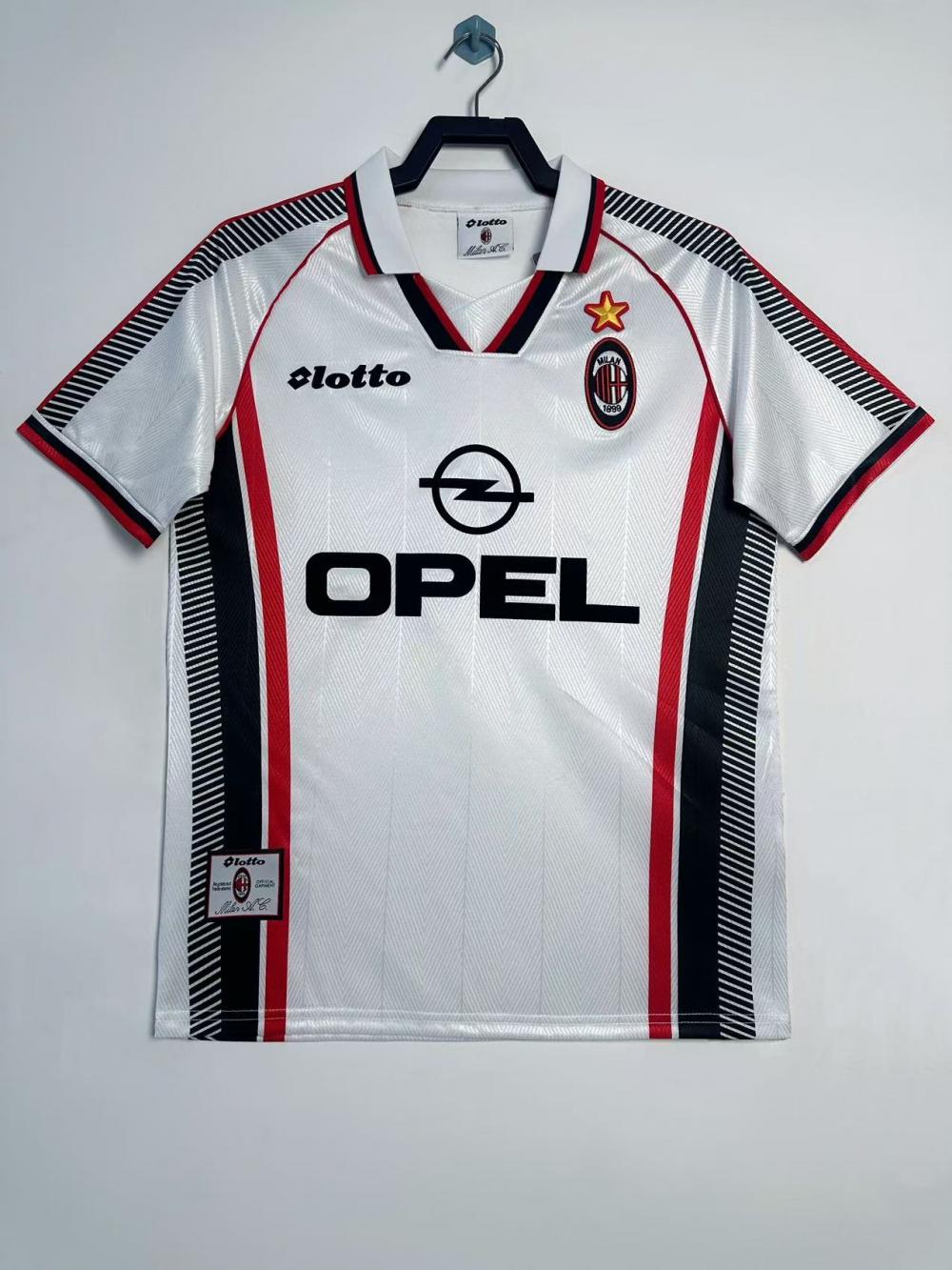 1997/1998 Retro AC Milan Away Football Shirt 1:1 Thai Quality