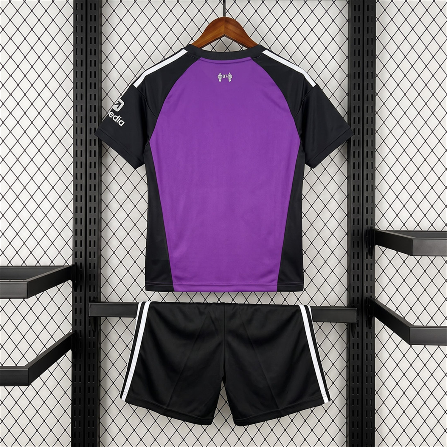 Liver.pool 26-27 Purple Black Goalkeeper Kids Kit - UnitedFutballJersey