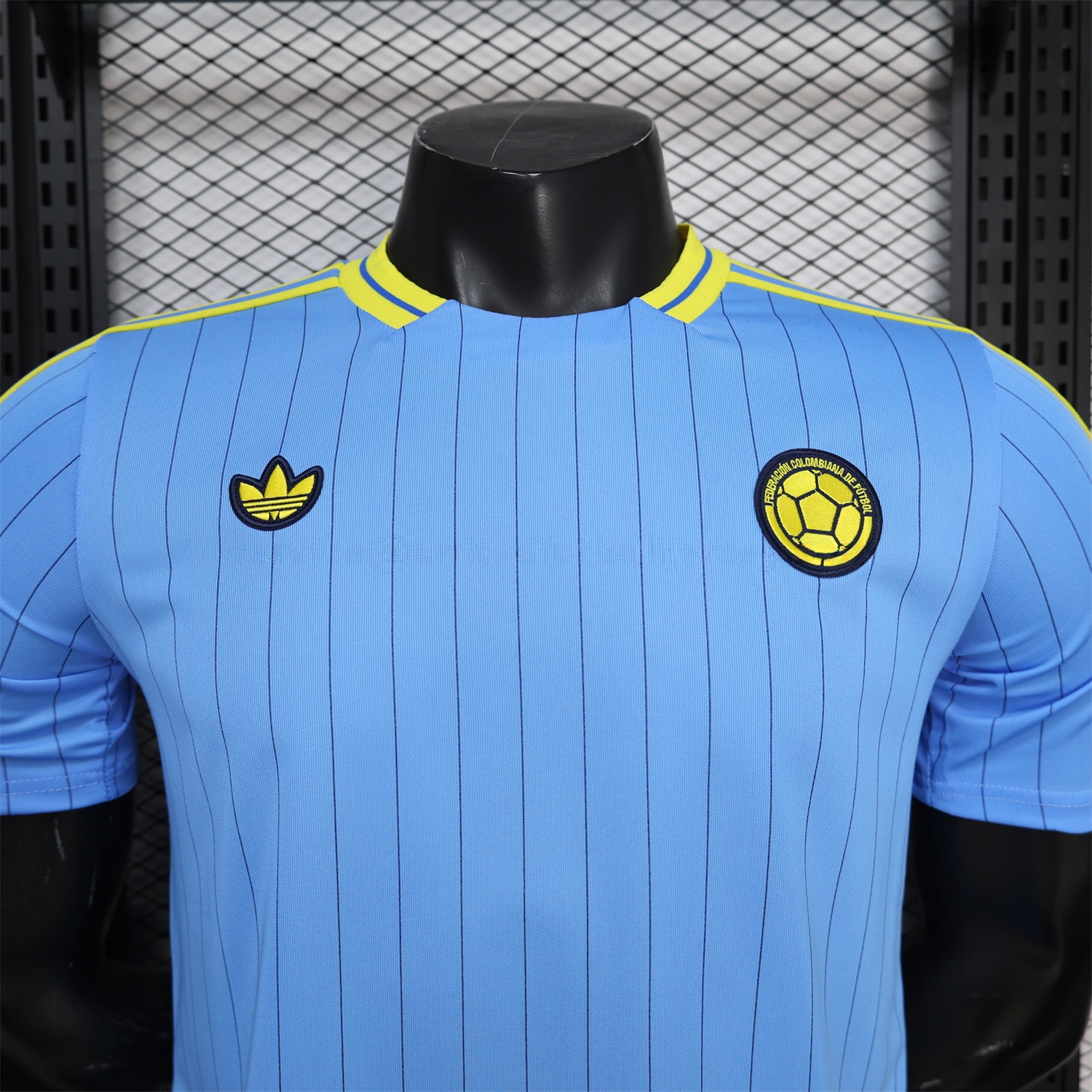 Colombia 2026 Terrace Icon Retro Casual Style Blue Jersey - Player Version - UnitedFutballJersey