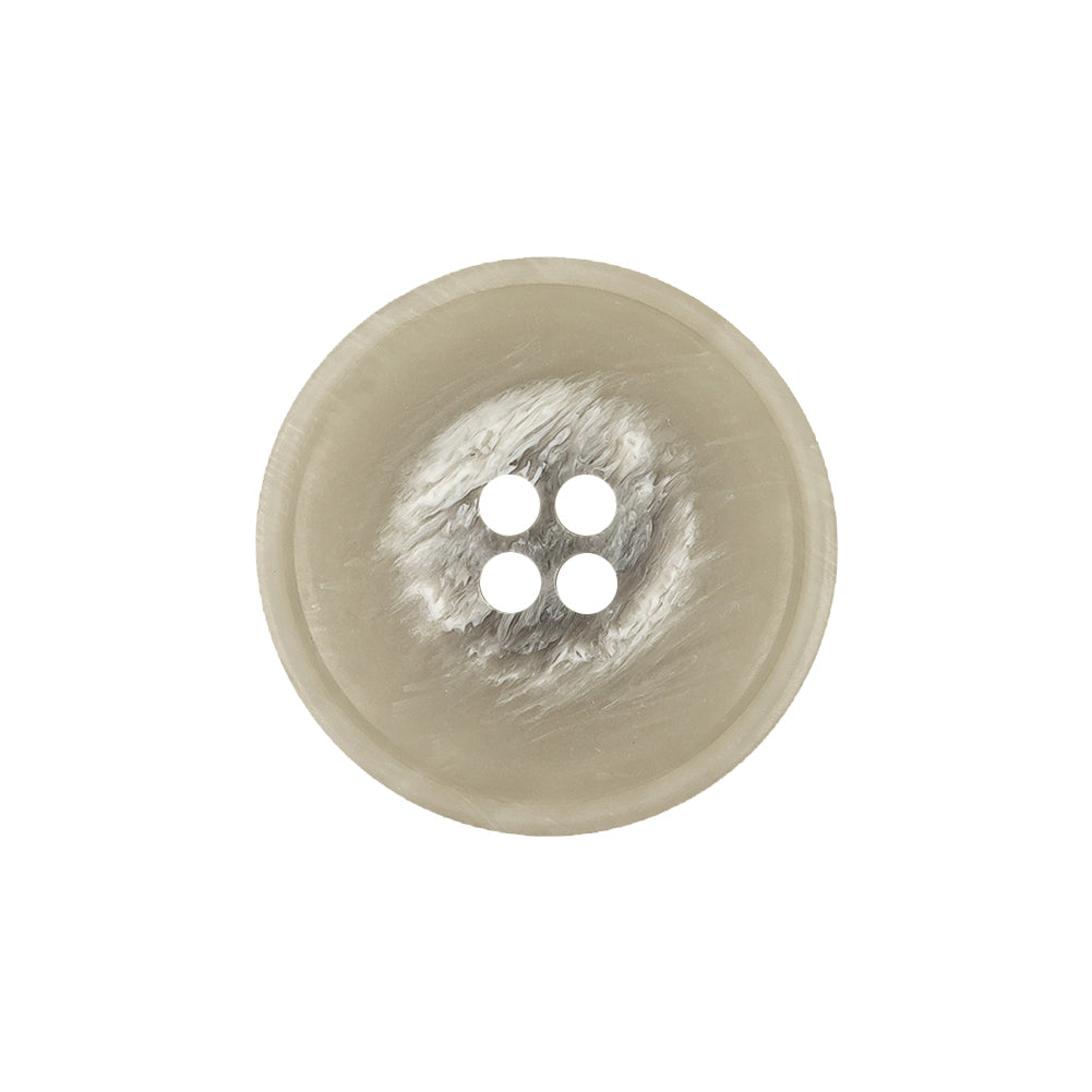 Italian Light Gray and White Striated 4-Hole Plastic Button - 36L/23mm - Joann Fabrics