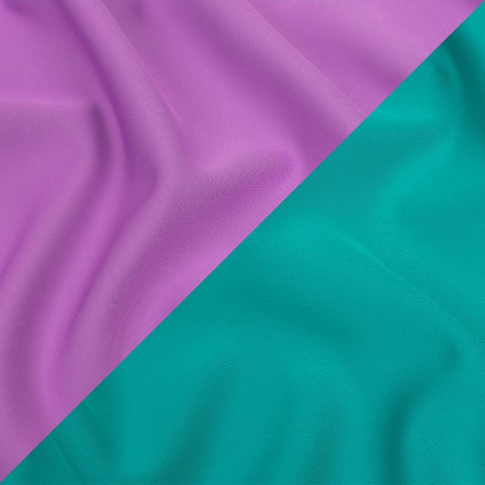 Double Faced Stretch Neoprene 3yd Bundle - Paisley Purple and Teal - Wave Collection - Joann Fabrics