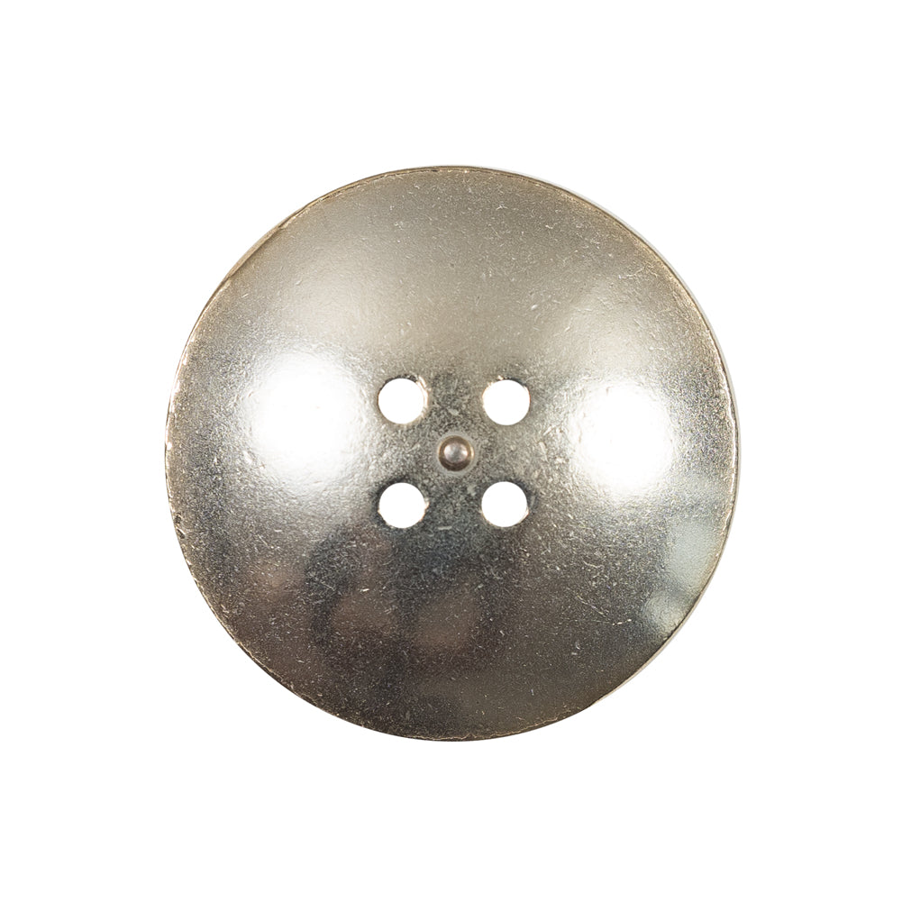 Italian White and Gold Metal 4-Hole Button - 40L/25.5mm - Joann Fabrics
