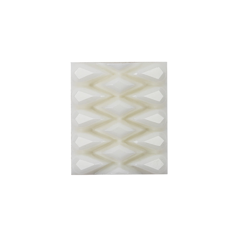 White Molded Rectangular Plastic Shank Back Button - 40L/25.5mm - Joann Fabrics