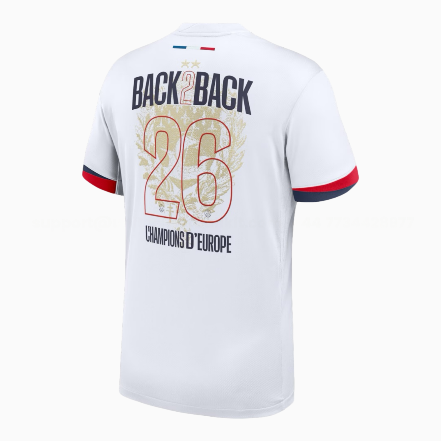 【Champion 26 Font】Paris Saint-Germain PSG 25-26 Away Jersey - Fans Version - UnitedFutballJersey