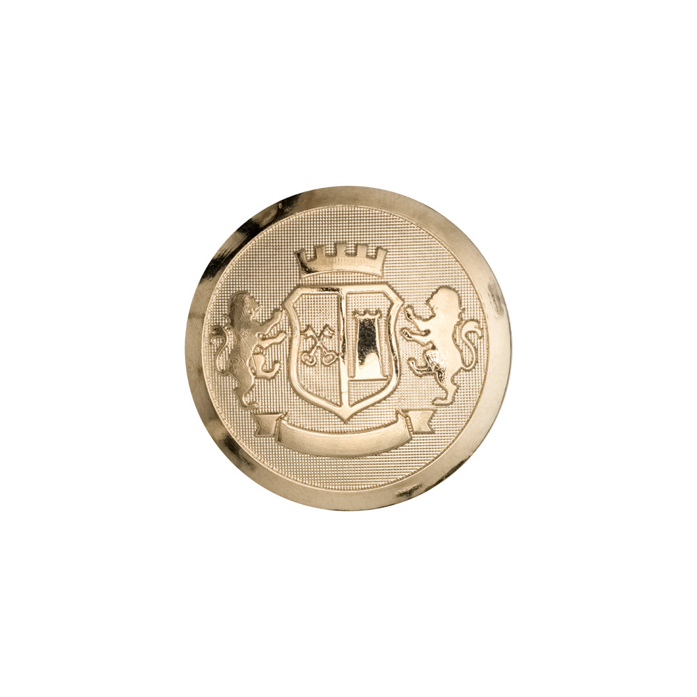 Italian Gold Crest Plastic Shank Back Button - 32L/20mm - Joann Fabrics