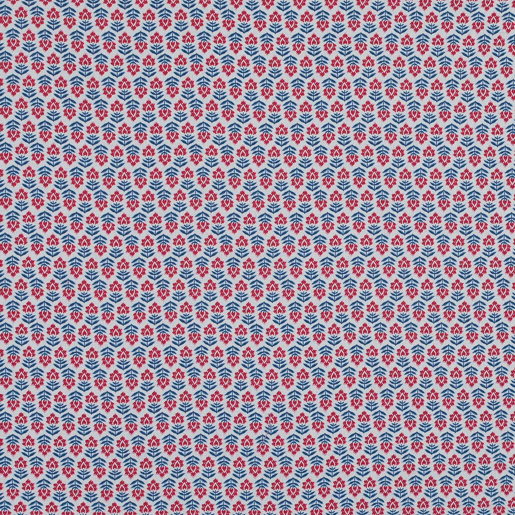 Cotton Voile - Red, White and Blue Vintage Ditsy Floral - Joann Fabrics