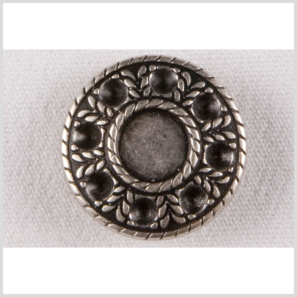 Silver Decorative Metal Shank-Back Coat Button - 36L/23mm - Joann Fabrics
