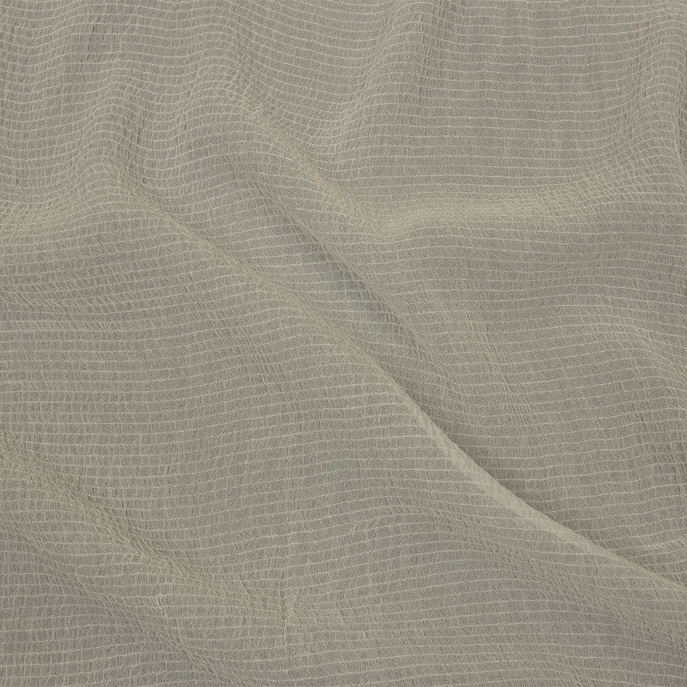 Famous Australian Designer Ivory Shirred Silk and Bamboo Chiffon - Joann Fabrics