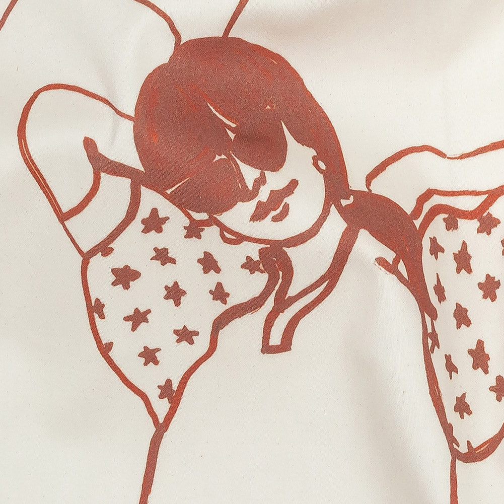 Stretch Cotton Sateen - Pink and White Women - Cameo Print - Mood Exclusive Viso Collection - Joann Fabrics