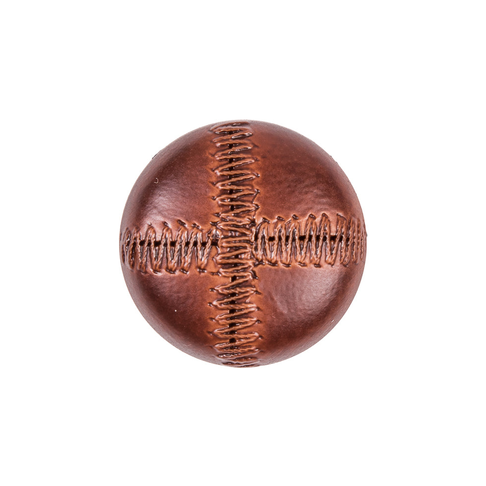 Italian Dark Brown Top-Stitched Plastic Shank Back Button - 36L/23mm - Joann Fabrics