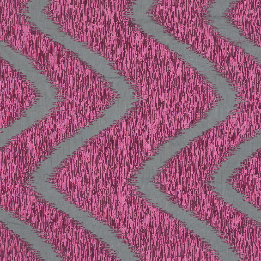 Organza Burnout Jacquard - Pink Chevron - Joann Fabrics