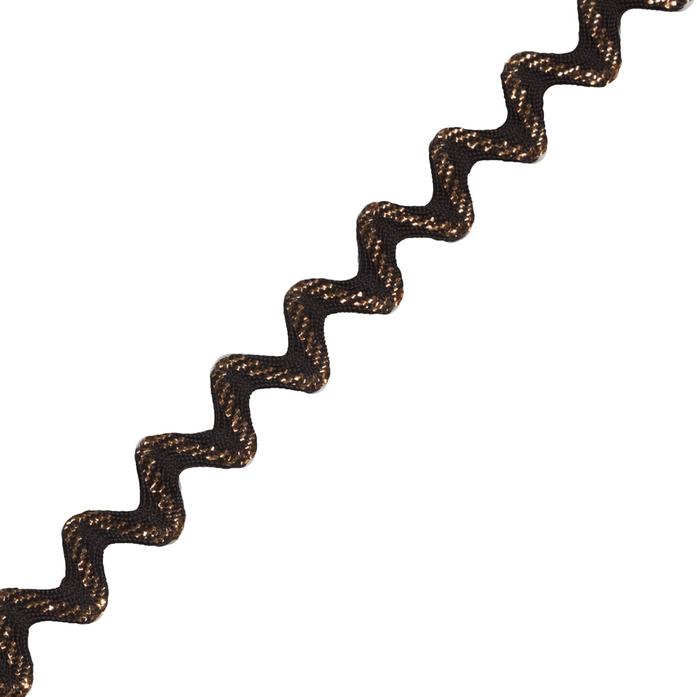 Metallic Dark Copper Ric Rac Trimming - 0.5