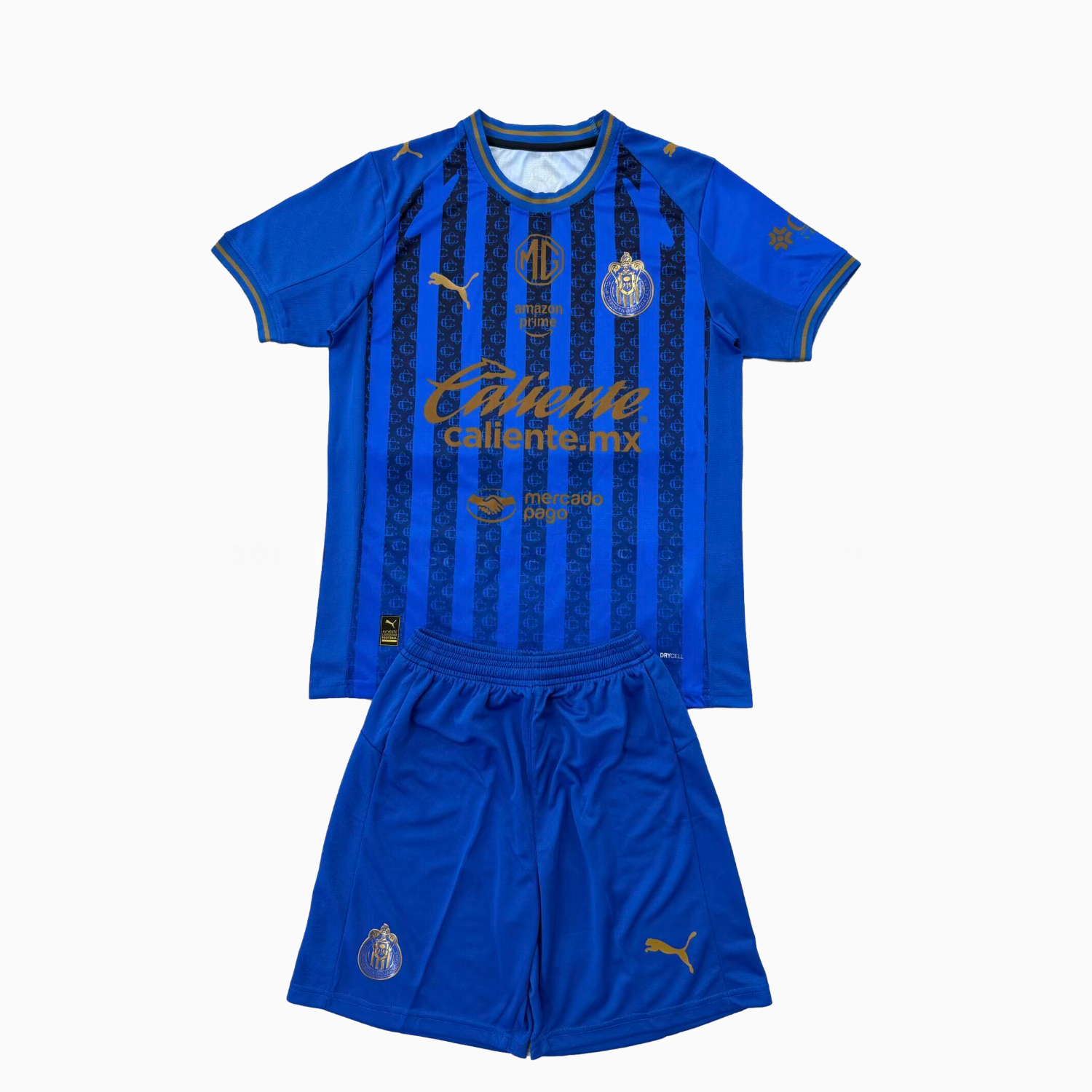 Chivas de Guadalajara 25-26 Third Blue Men's Adult Jersey Set - Fans Version - UnitedFutballJersey