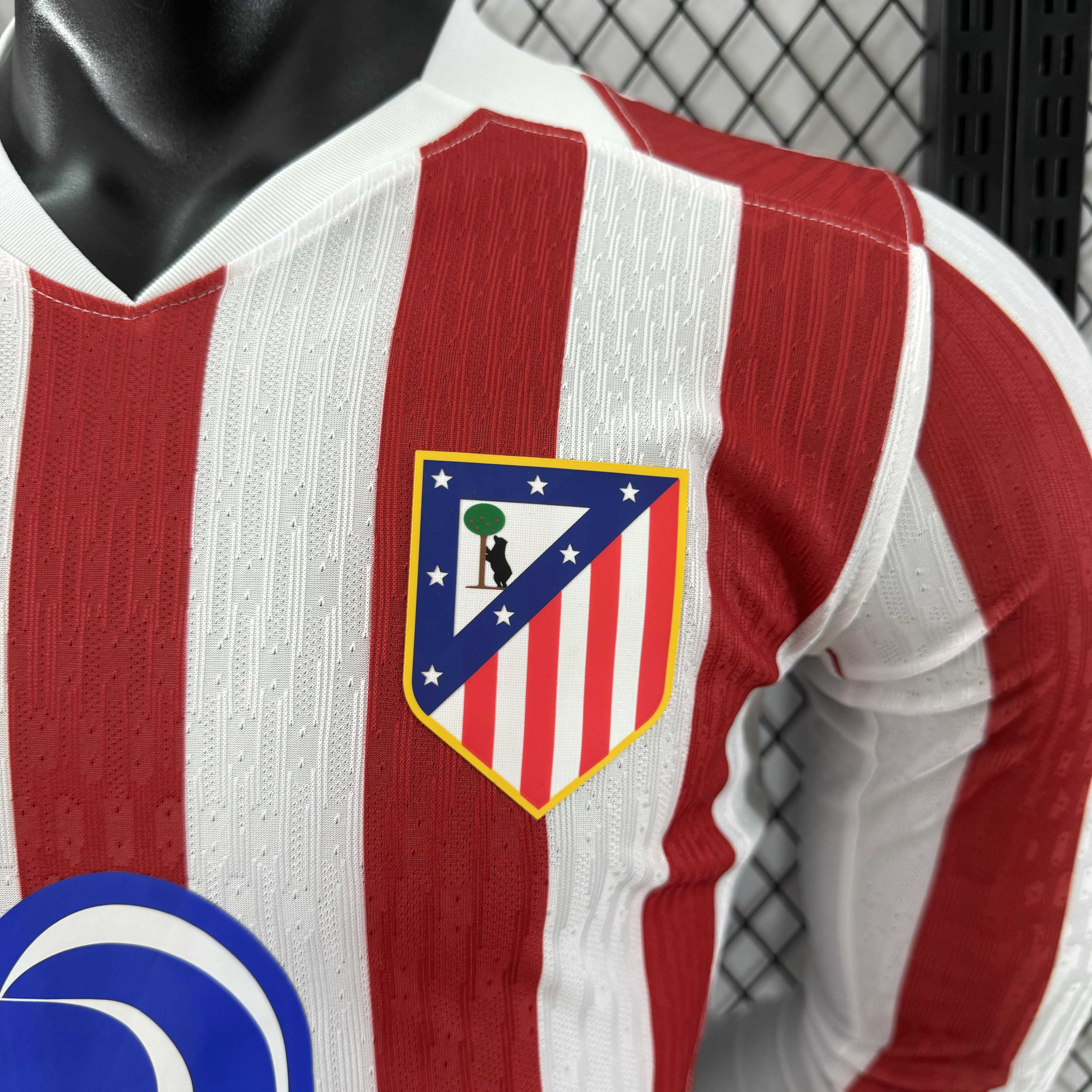 2025/2026 Player Version Atletico Madrid Home Long Sleeve 1:1 Thai Quality