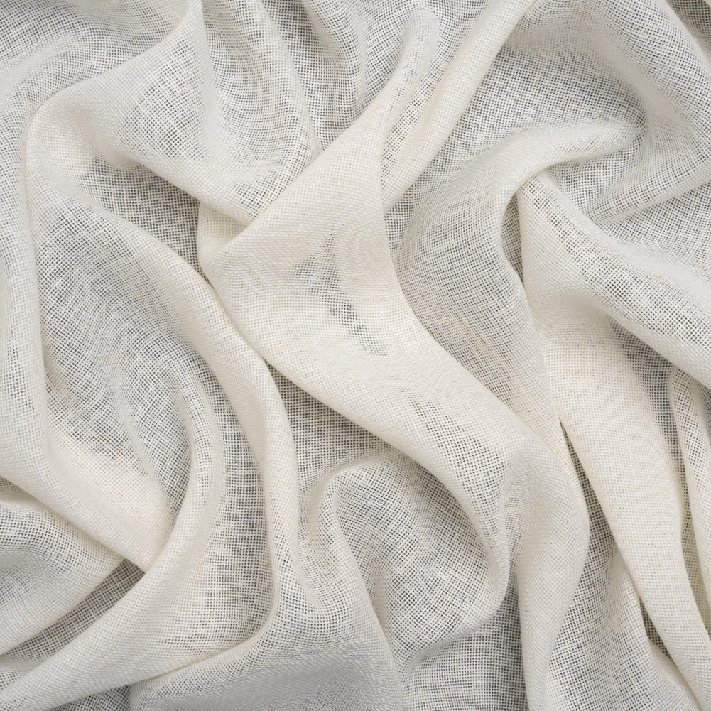 Slubbed Open Weave Drapery Sheer Fabric 118