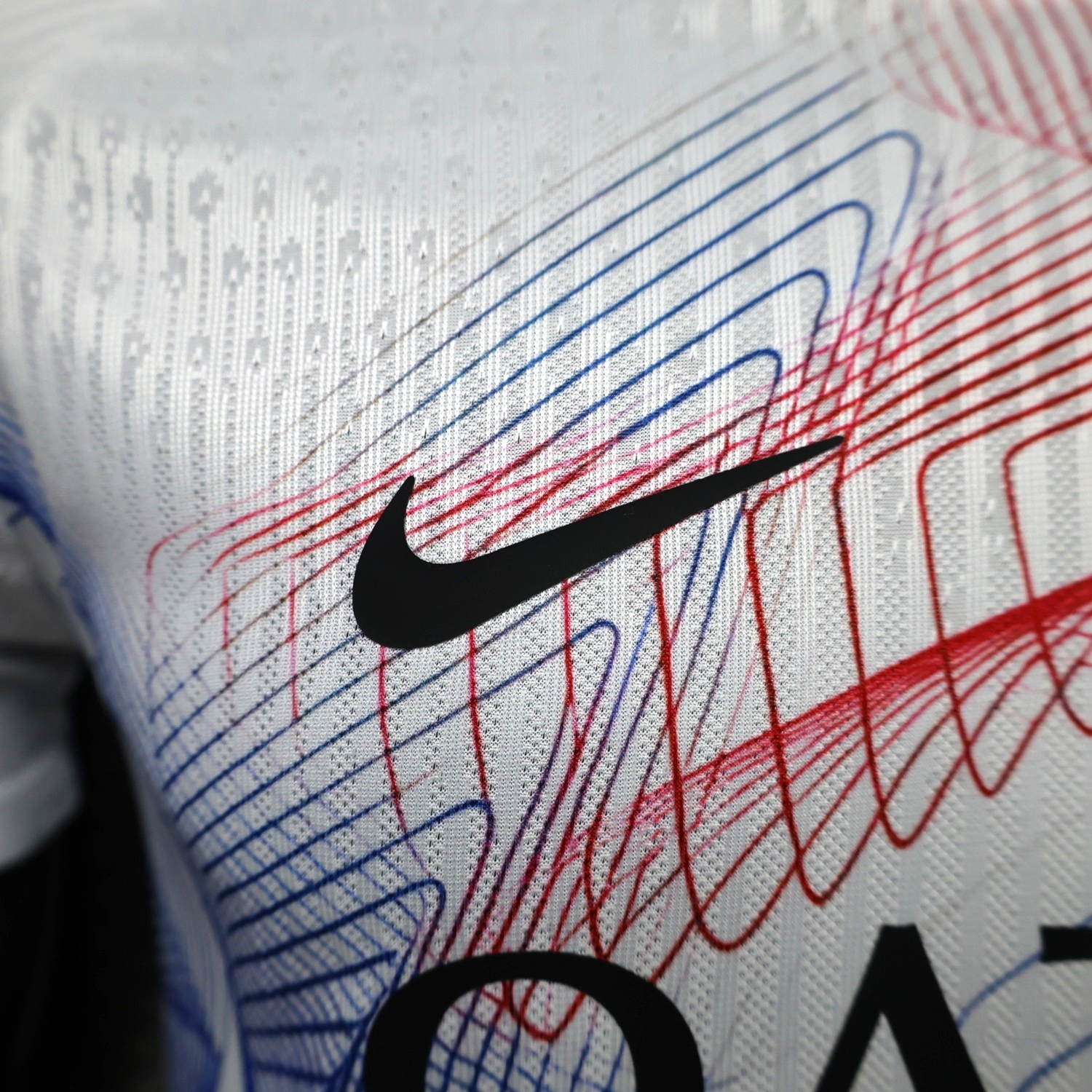 Paris Saint-Germain PSG 26-27 White Red Blue Pre-Match Training Jersey - Player Version - UnitedFutballJersey