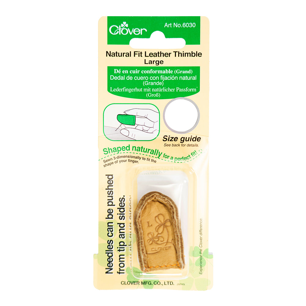 Clover Natural Fit Leather Thimble - Large - Joann Fabrics