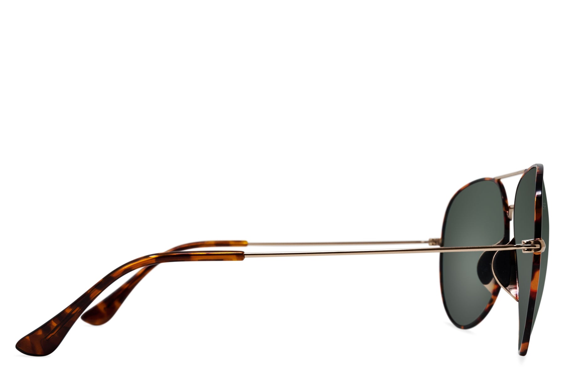 Tangle Free Aviator – Green Tortoise Polarized