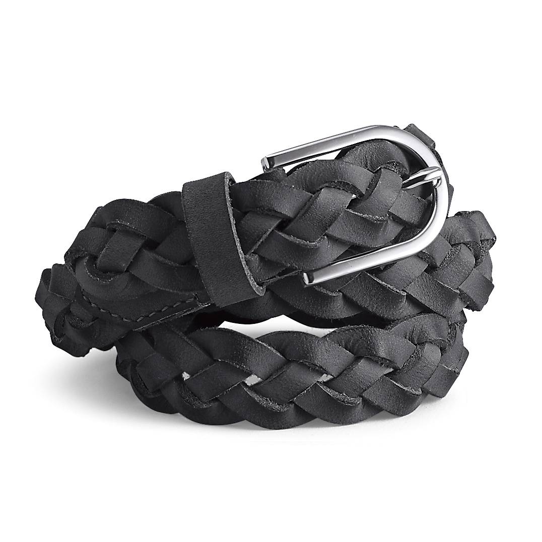 Leather Braided Belt, Custom-Fit No-Holes Design - Northstyle Catalog