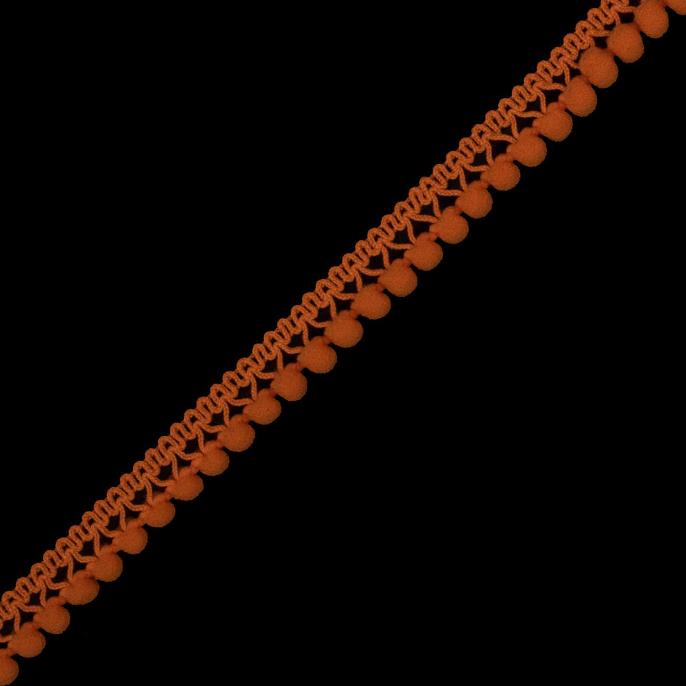 European Orange Single Row Mini Pom Pom Trim - Joann Fabrics