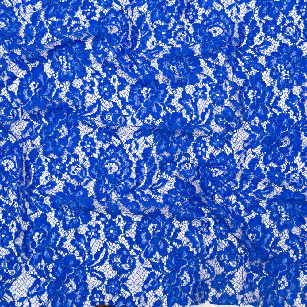 Re-Embroidered Dentelle Lace - Royal Blue Floral - Joann Fabrics