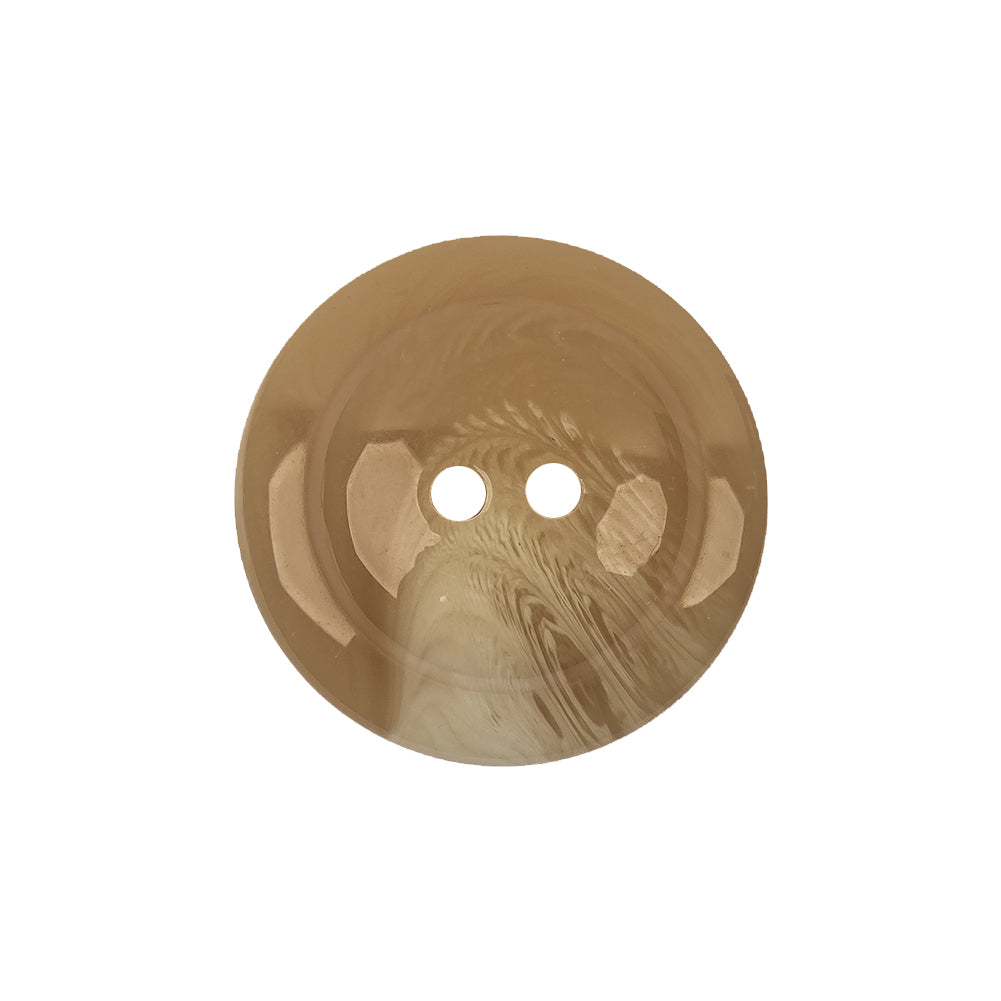 Beige and White Swirl Rolled Rim 2-Hole Plastic Button - 35L/22mm - Joann Fabrics