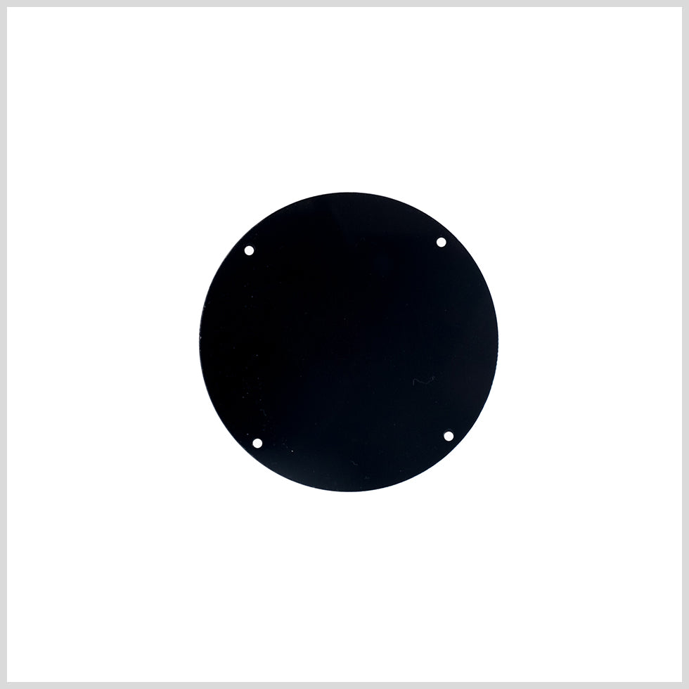 Black Laminate 4-Hole Round Plastic Button - 80L/50.8mm - Joann Fabrics