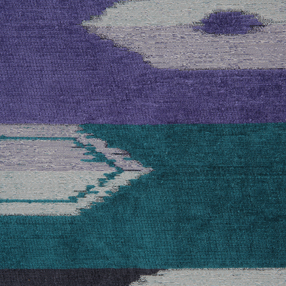 Marine Blue Geometric Cut Polyester Blended Velvet - Joann Fabrics