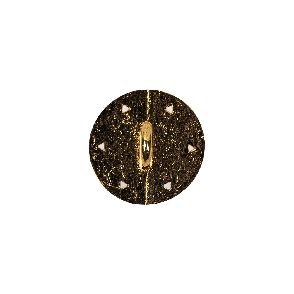 Italian Gold Floral Shank Back Button - 24L/15mm - Joann Fabrics