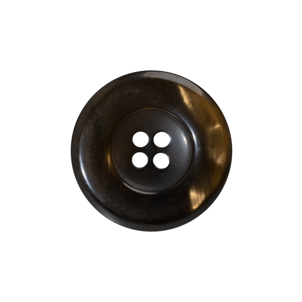 Plastic 4-Hole Button - 36L/23mm - Almost Translucent Pearlescent Brown Wide Rim - Joann Fabrics