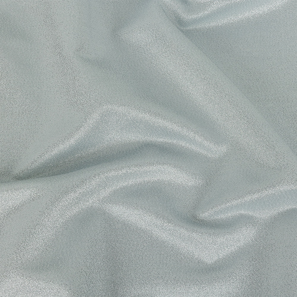 Polyester Lame - Metallic Silver on White - Ellery Collection - Joann Fabrics