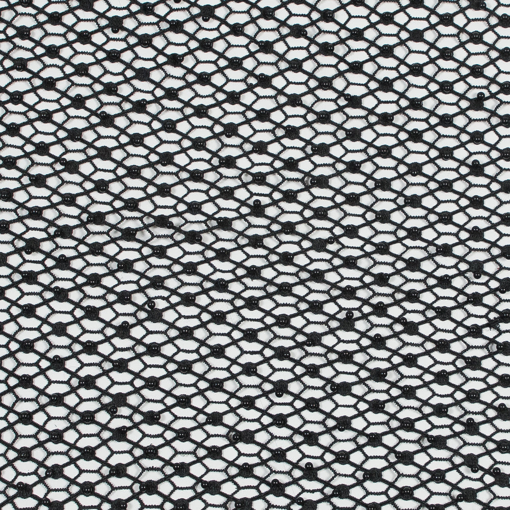 Guipure Lace with Beads - Black Webs - Joann Fabrics