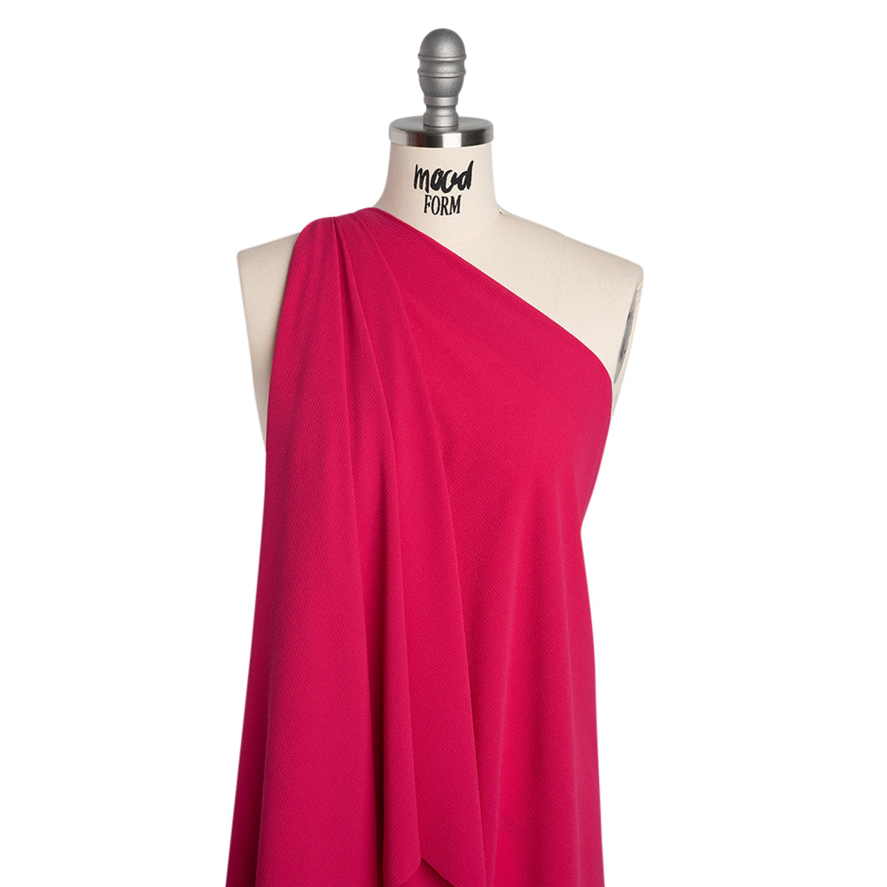 Stretch Polyester Crepe - Hot Pink - Designer Deadstock - Joann Fabrics
