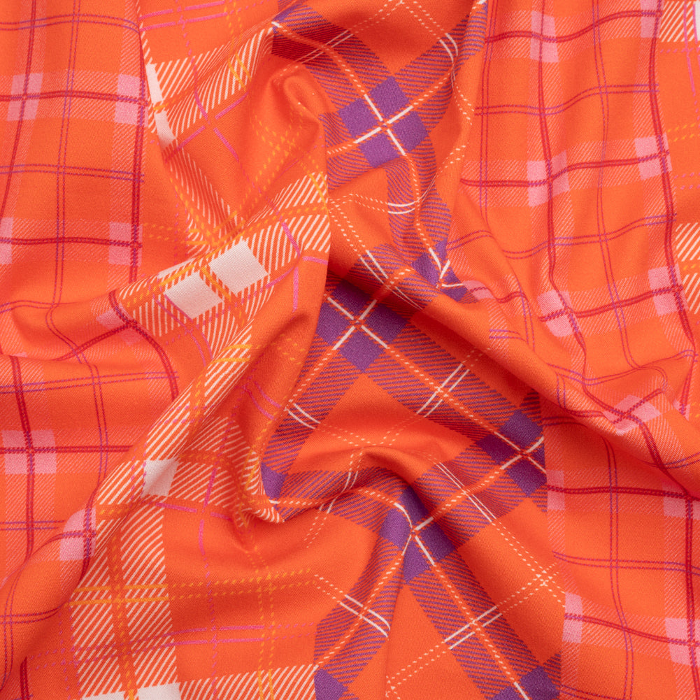 Mood Exclusive Red Orange With the Band Stretch Brushed Cotton Twill Panel - Joann Fabrics