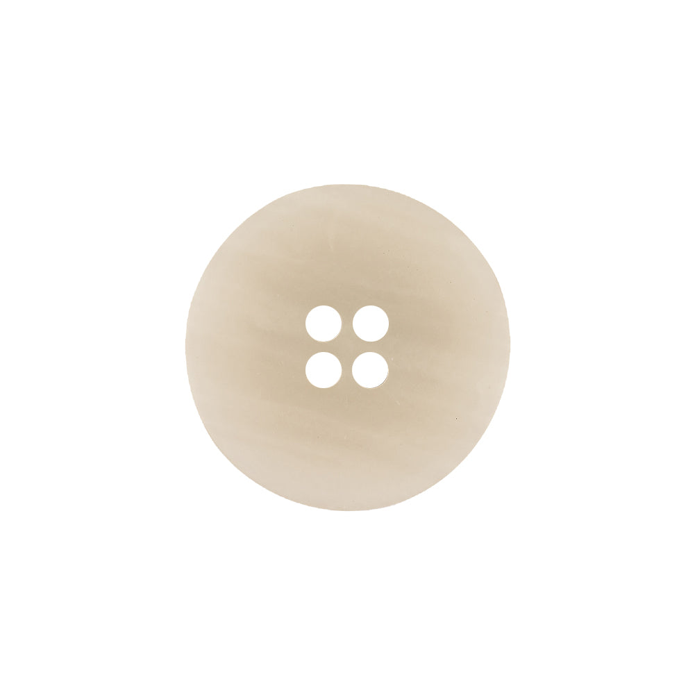 Italian Bone White, Brown and White Striated 4-Hole Plastic Button - 32L/20mm - Joann Fabrics