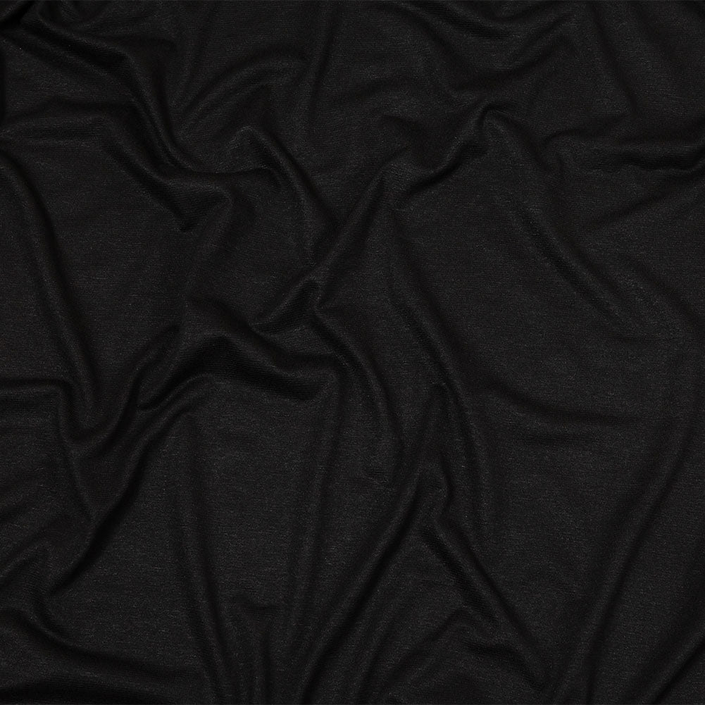 Black Slubbed Stretch Rayon Jersey - Joann Fabrics