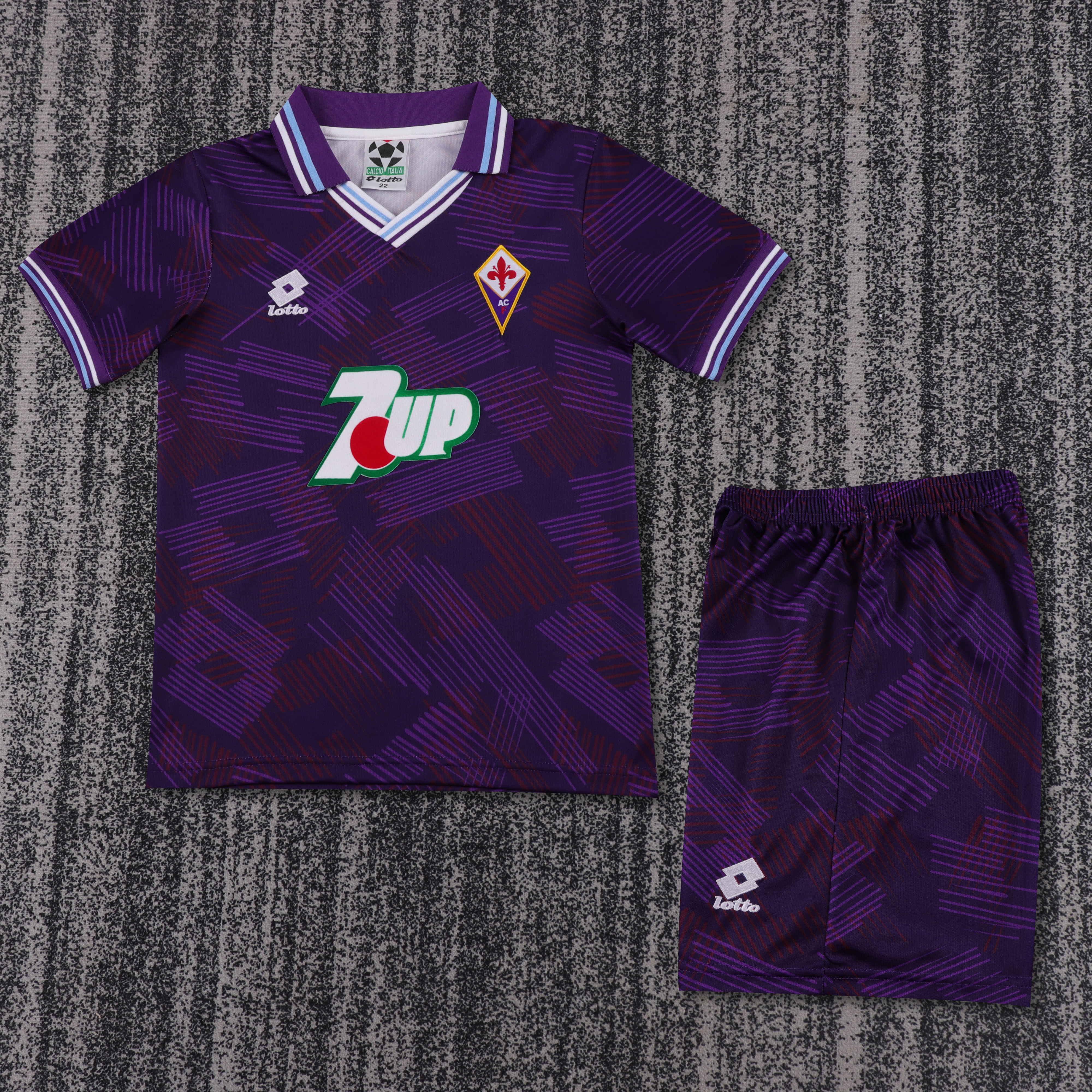 1992-1993 Retro Fiorentina Home Football Shirt 1:1 Thai Quality Kids Size