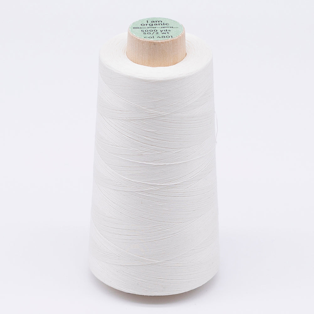 SCANFIL® 50wt Organic Pima Cotton Thread 5000 yd Cones - 4801 Coconut Milk - Joann Fabrics