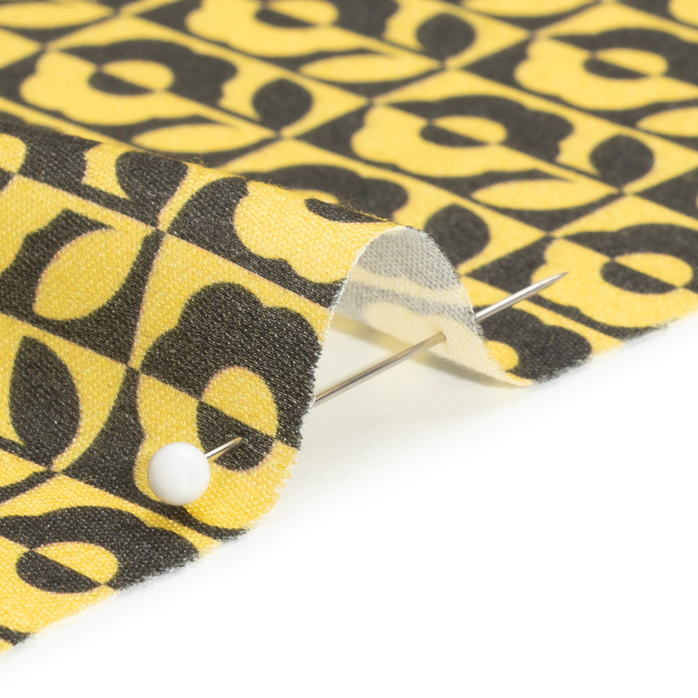 Mood Exclusive Yellow Build Me Up Rayon Challis - Joann Fabrics
