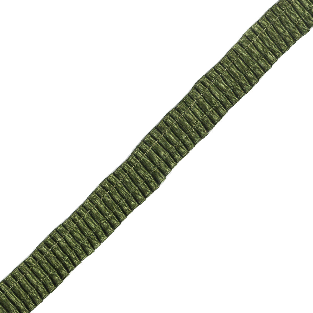 Italian Green Plisse Trim - 0.625