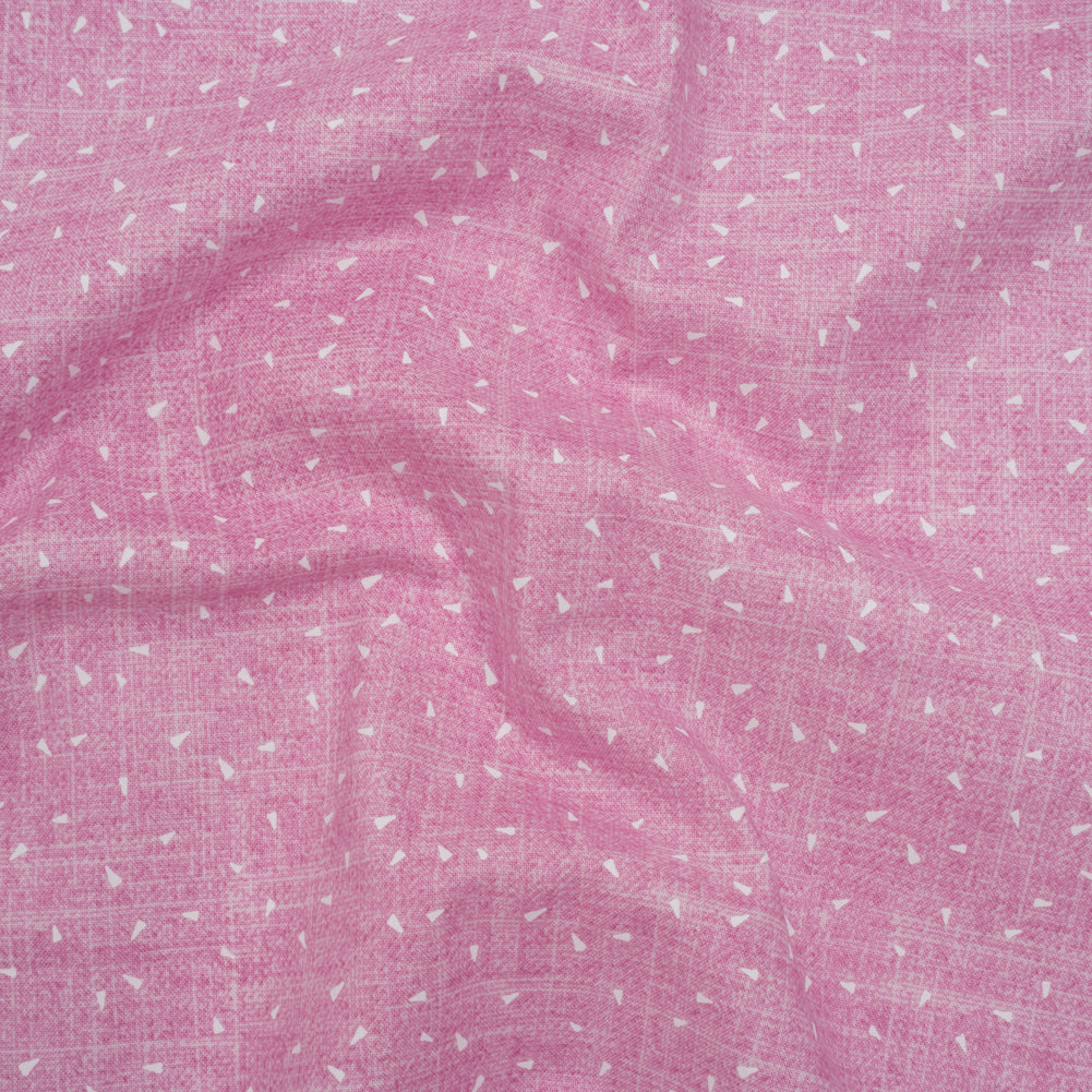 Printed Quilting Cotton by Ghazal Razavi for FIGO Studio - Pink Triangles and Texture - Stash Collection - Joann Fabrics