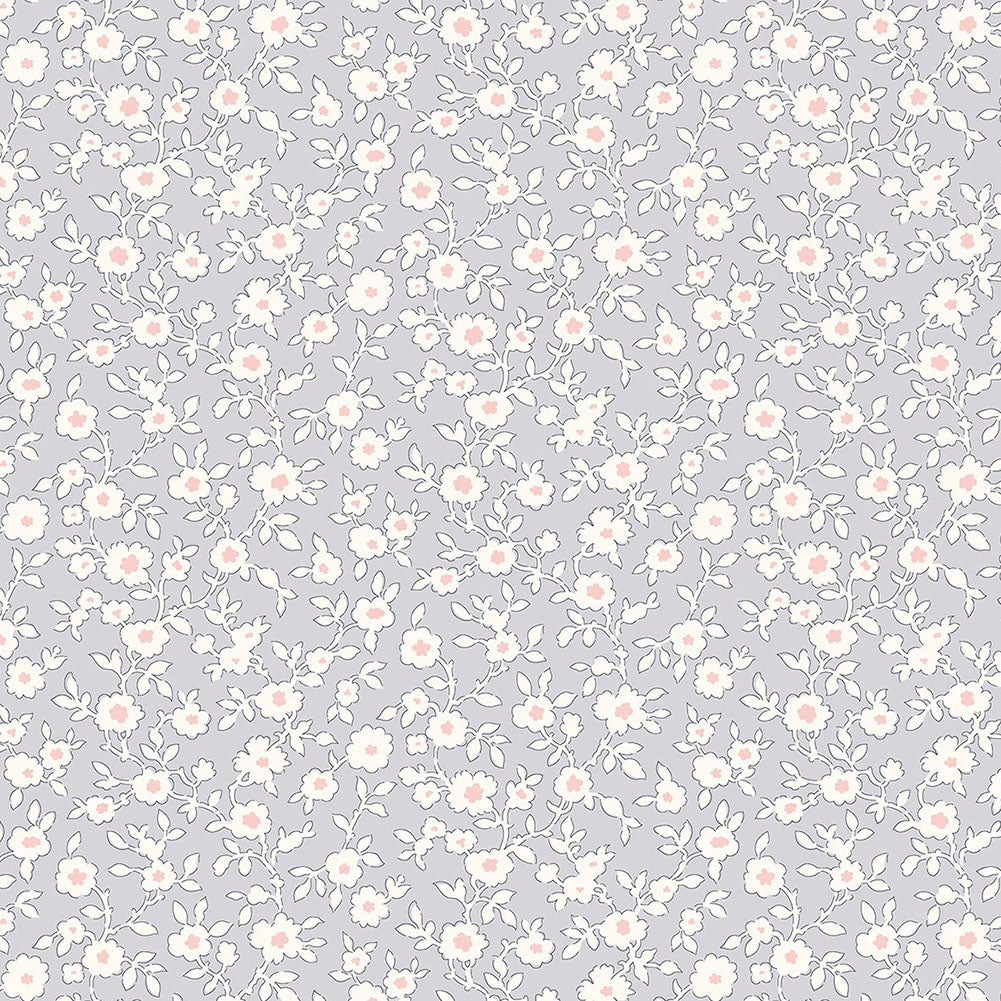 Liberty Art Fabrics Gray Daisy Trail Lasenby Quilting Cotton - Joann Fabrics
