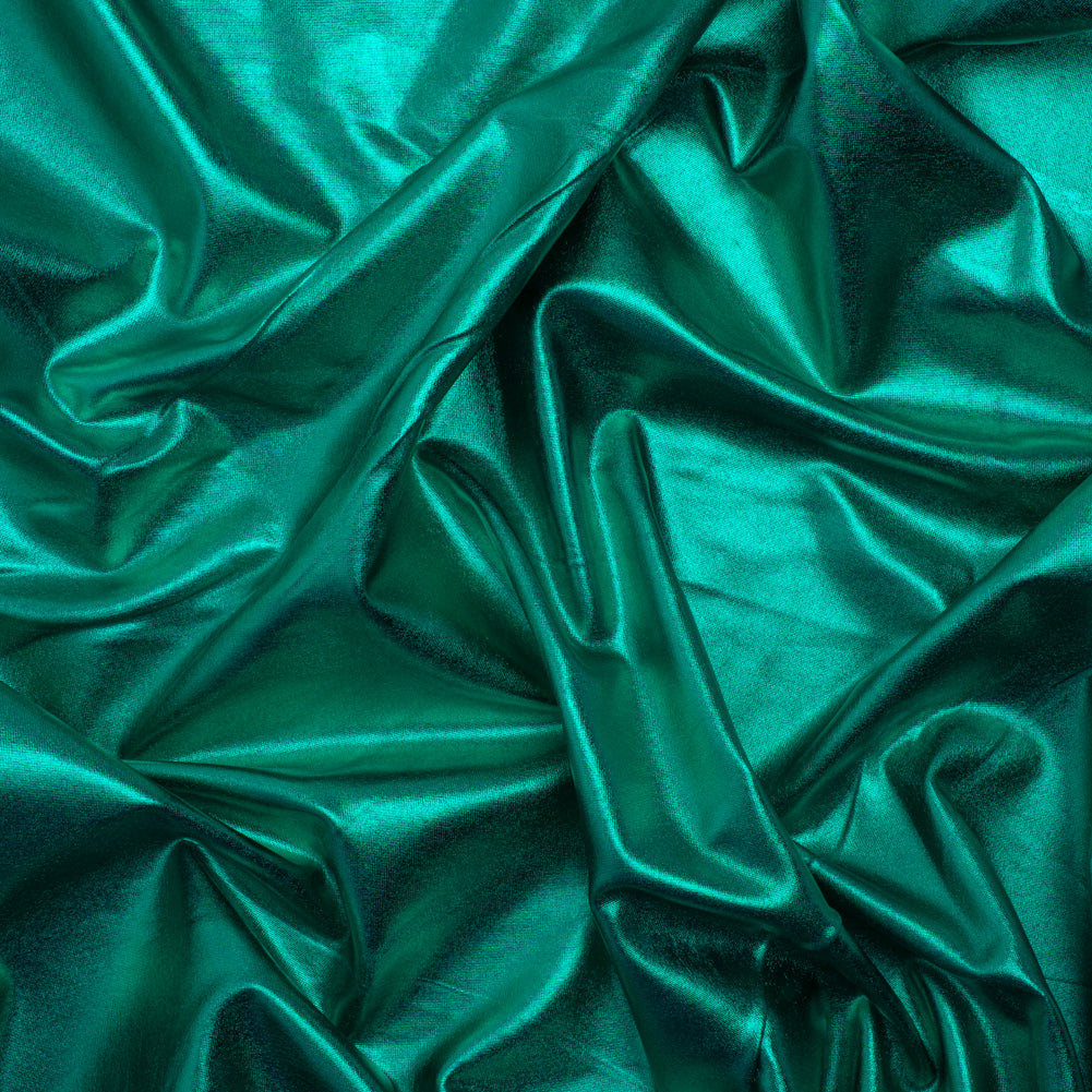 Yaya Han Metallic Foiled Stretch Spandex Polyester Jersey - Emerald Green - Cosplay Collection - Joann Fabrics