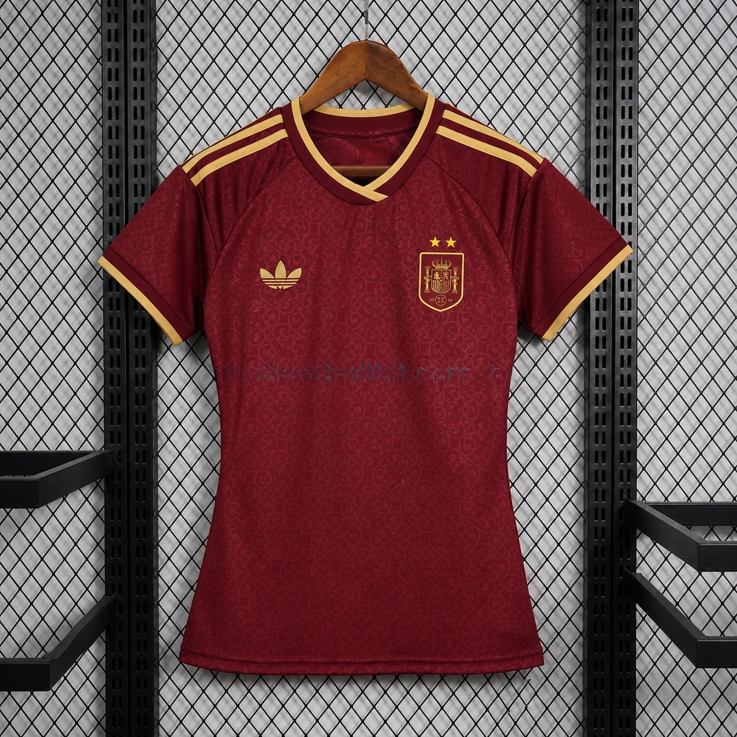 【Two-Crown Star】Women's Spain 2026 Third Wine Red Jersey - Fans Version - UnitedFutballJersey