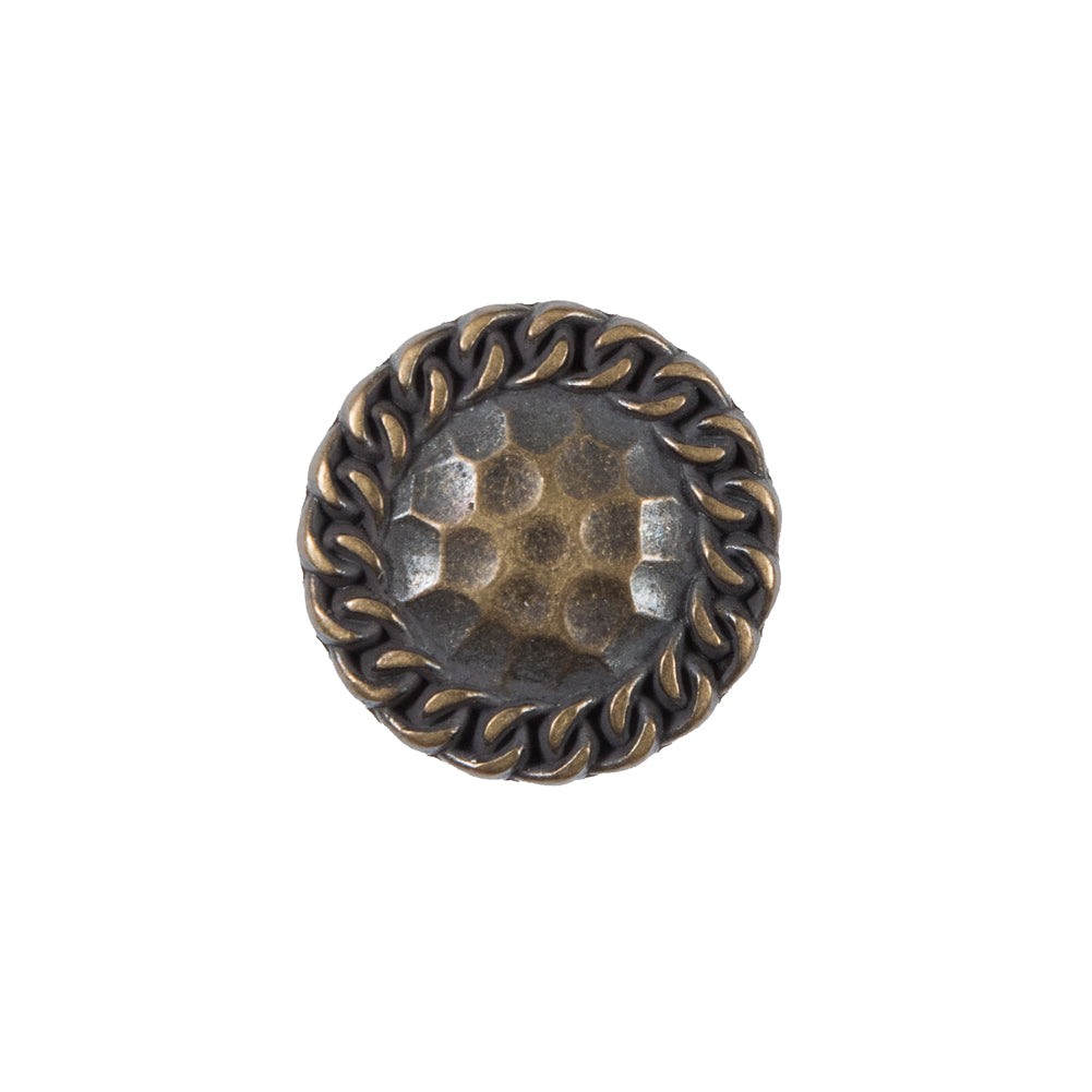 Antique Gold Etched Metal Button - 32L/20mm - Joann Fabrics