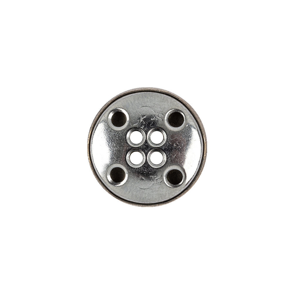 Italian Silver 4-Hole Metal Coat Button - 25L/16mm - Joann Fabrics