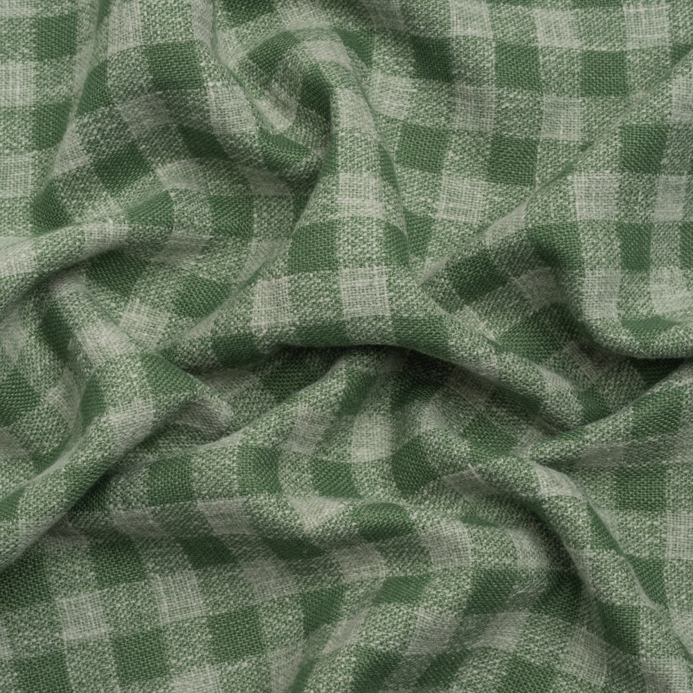 Drapery Woven - Bottle Green Gingham - British Imported - Joann Fabrics