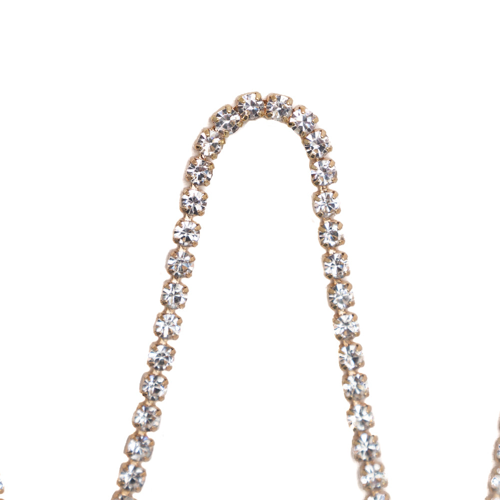 Italian Crystal and Gold Rhinestone Trim - SS12/3MM - Joann Fabrics