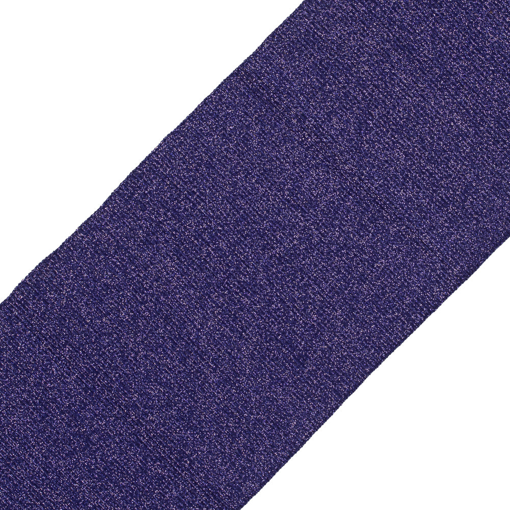Purple Sparkle Rib Knit Trim - 7