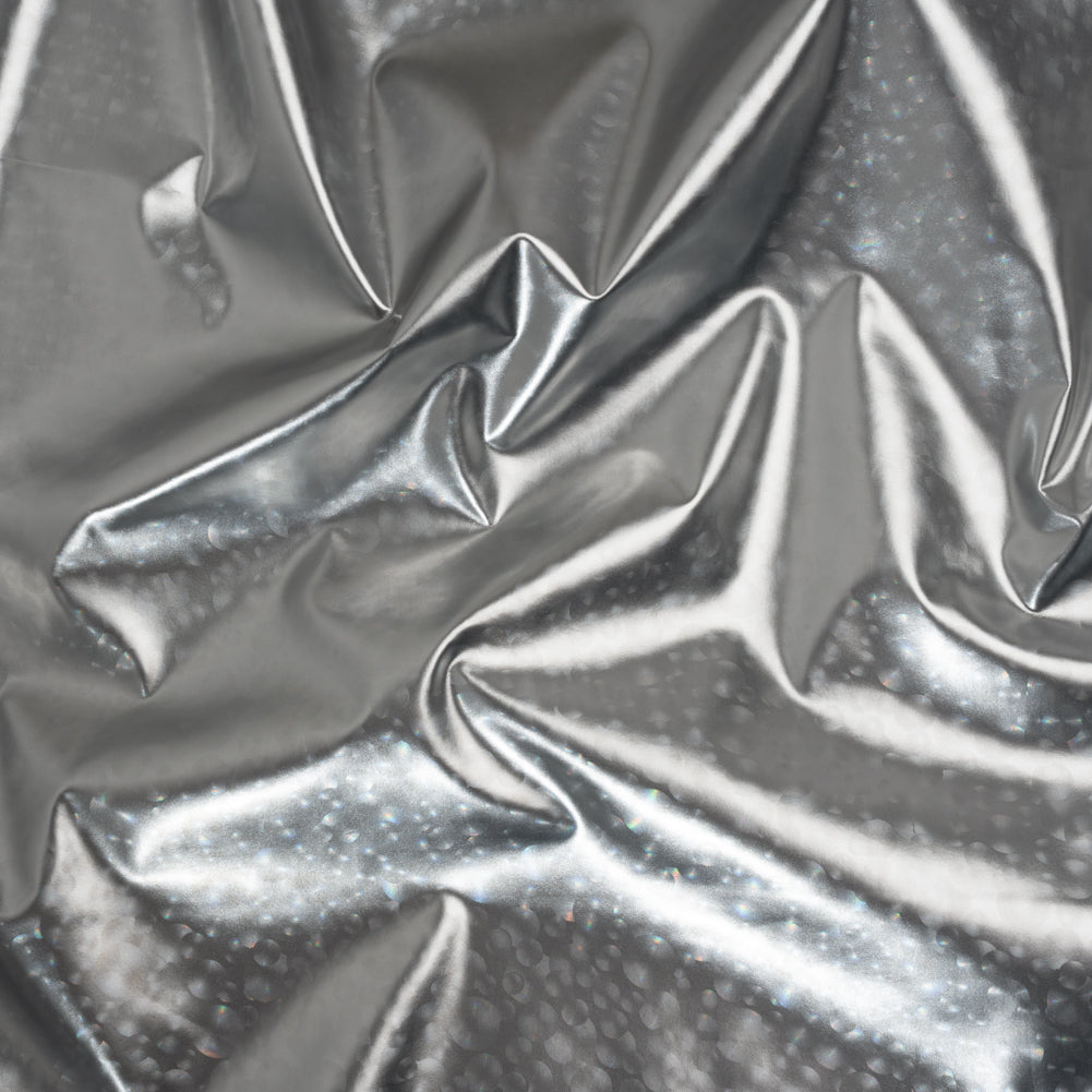 3D Holographic Vinyl - Silver Bubble Dots - Lynn Collection - Joann Fabrics